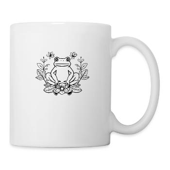 Crapaud amphibien grenouille - Mug blanc - blanc - Droite