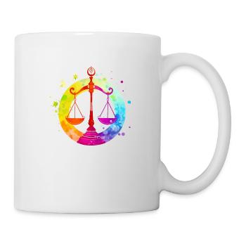 Signe de la balance 2 - Mug blanc - blanc - Droite