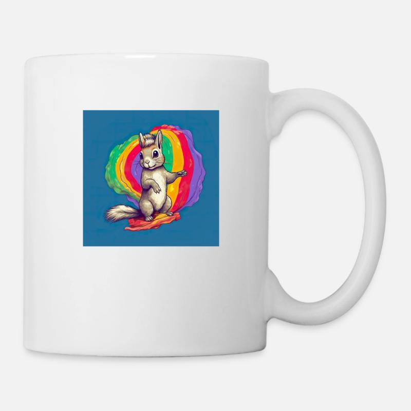 Pride LGBT Eichhörnchen - Tasse - Weiß