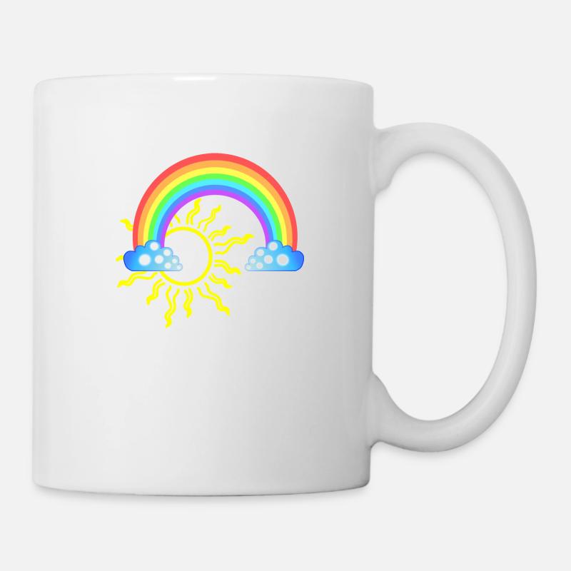 Arc-en-ciel - Mug blanc - blanc