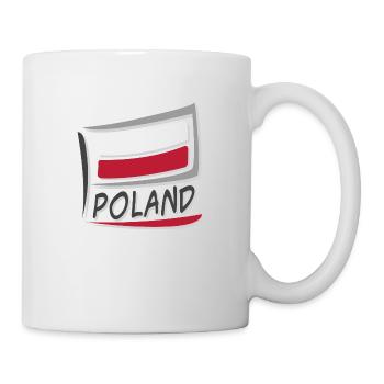 Poland Fahne Flagge - Tasse - Weiß - Rechts