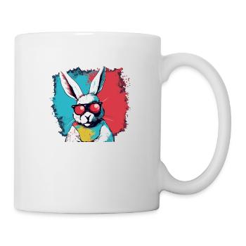 Iko das verrückte Kaninchen - Tasse - Weiß - Rechts