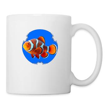 Les poissons-clowns ont des marques corporelles orange et blanches - Mug blanc - blanc - Droite