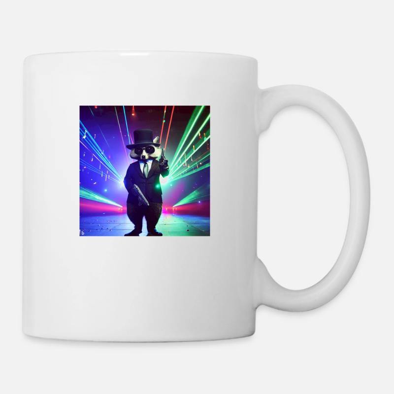 Gangster Waschbär - Tasse - Weiß