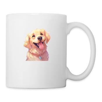 L’art du Golden Retriever - Mug blanc - blanc - Droite