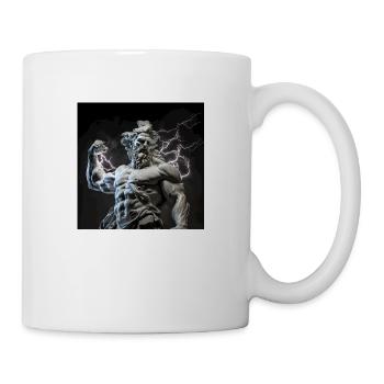 Greek Zeus Sculpture Modern - Mug - white - Right