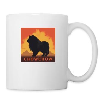 Chowchow - Tasse - Weiß - Rechts