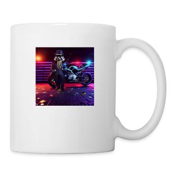 Gangster Waschbär - Tasse - Weiß - Rechts