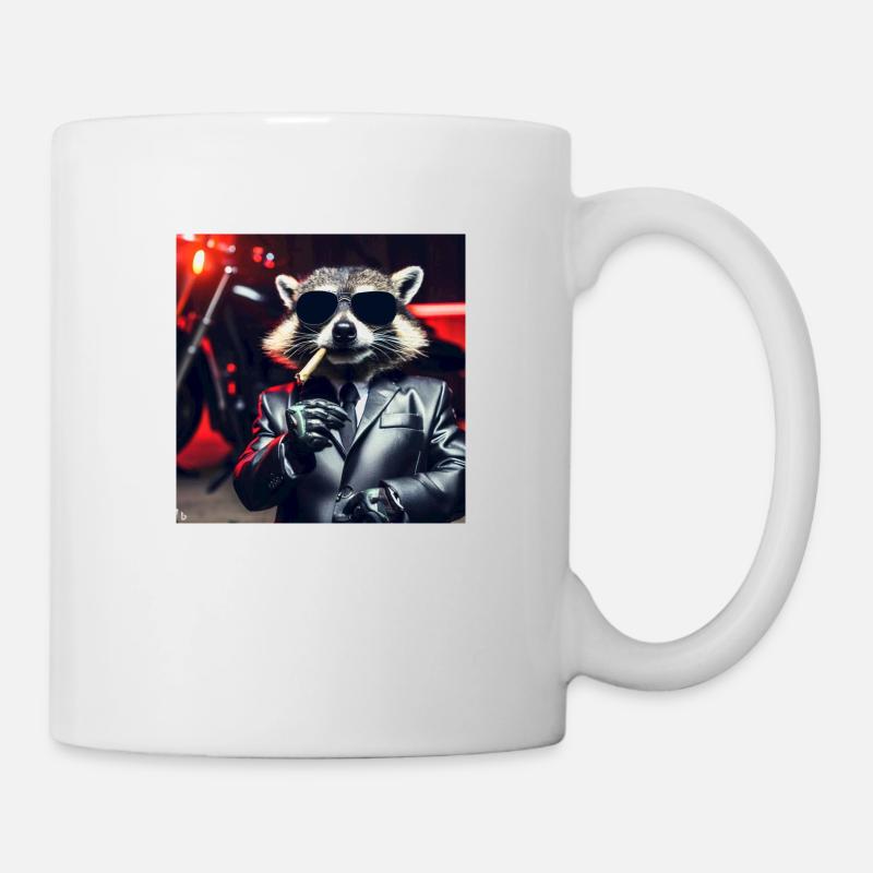 Gangster Raton laveur - Mug blanc - blanc