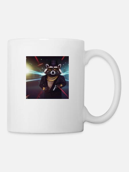 Gangster Waschbär - Tasse - Weiß