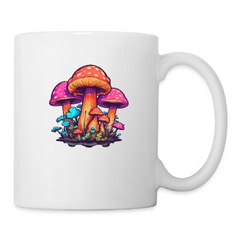 Psychedelischer Champi - Tasse - Weiß - Rechts