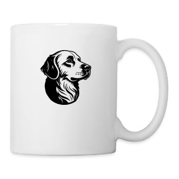 Golden retriever - Mug blanc - blanc - Droite