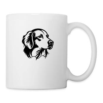 Golden retriever - Mug blanc - blanc - Droite