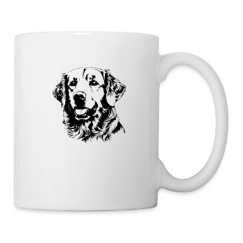 Golden retriever - Mug blanc - blanc - Droite