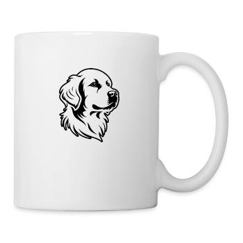Golden retriever - Mug blanc - blanc - Droite