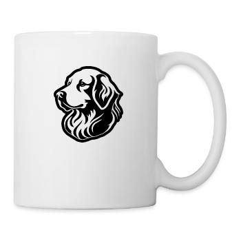 Golden retriever - Mug blanc - blanc - Droite