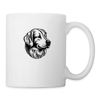 Golden retriever - Mug blanc - blanc - Droite