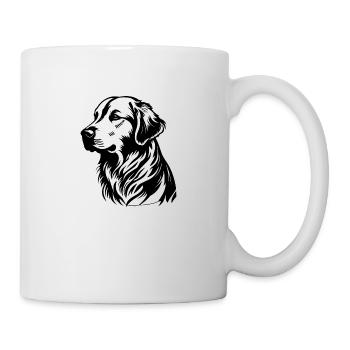 Golden retriever - Mug blanc - blanc - Droite