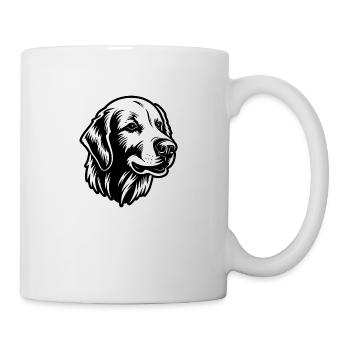 Golden retriever - Mug blanc - blanc - Droite