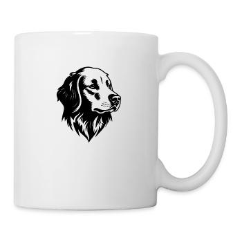 Golden retriever - Mug blanc - blanc - Droite