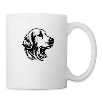 Golden retriever - Mug blanc - blanc - Droite