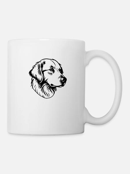 Golden retriever - Mug blanc - blanc
