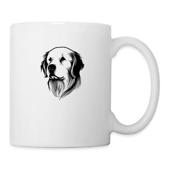 Golden retriever - Mug blanc - blanc - Droite