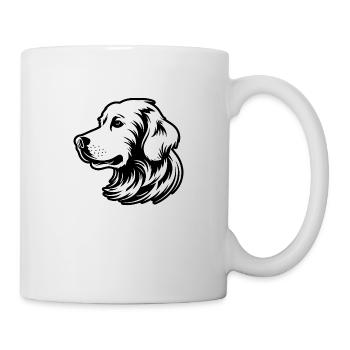 Golden retriever - Mug blanc - blanc - Droite
