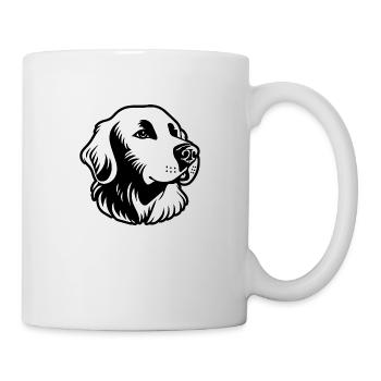 Golden retriever - Mug blanc - blanc - Droite