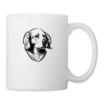 Golden retriever - Mug blanc - blanc - Droite