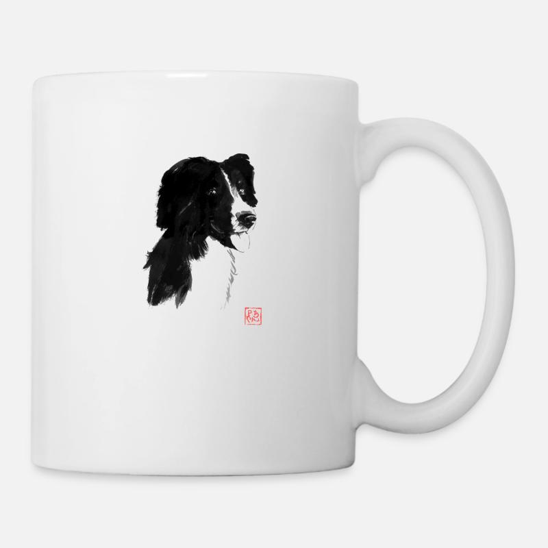 Black dog - Mug - white