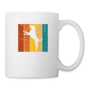 Chien cadeau Vintage - Mug blanc - blanc - Droite