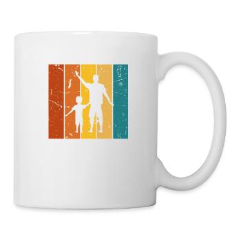 Papa Vintage-Geschenk - Tasse - Weiß - Rechts