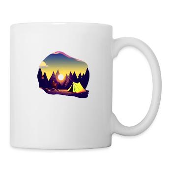 Camping Cadeau Camping Camping-car Caravan Camp - Mug blanc - blanc - Droite