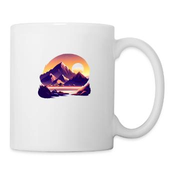 mountain hikers mountains mountain hiking hiking hiking - Mug - white - Right