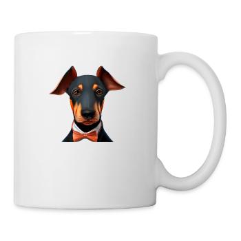 Doberman Chien Doberman Dresseur Doberman Chiot Doberman - Mug blanc - blanc - Droite