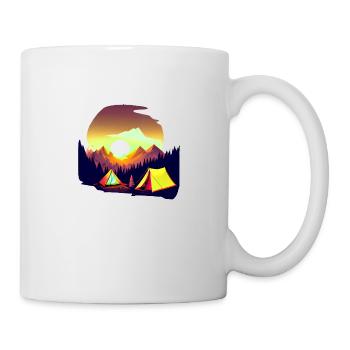 Camping Caravan Tentes Camping-car Camp Cadeau - Mug blanc - blanc - Droite