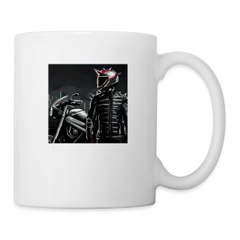 Motorcycle Pencil Drawing - Mug - white - Right