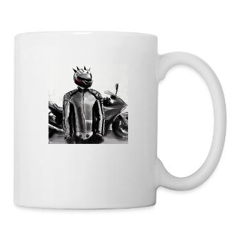 Motorcycle Pencil Drawing - Mug - white - Right