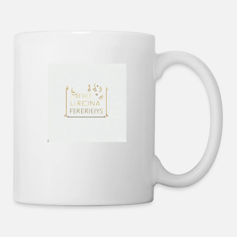 klare lienien - Tasse - Weiß