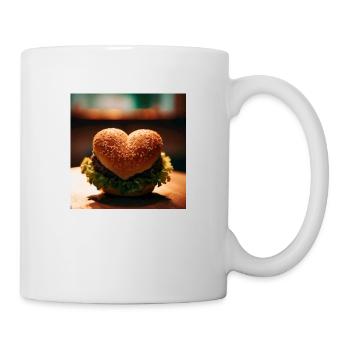 Liebe geht durch den Magen - Tasse - Weiß - Rechts