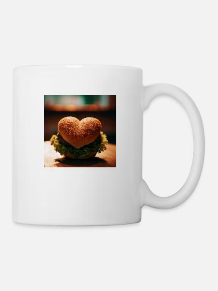 The way to a man's heart is through his stomach - Mug - white