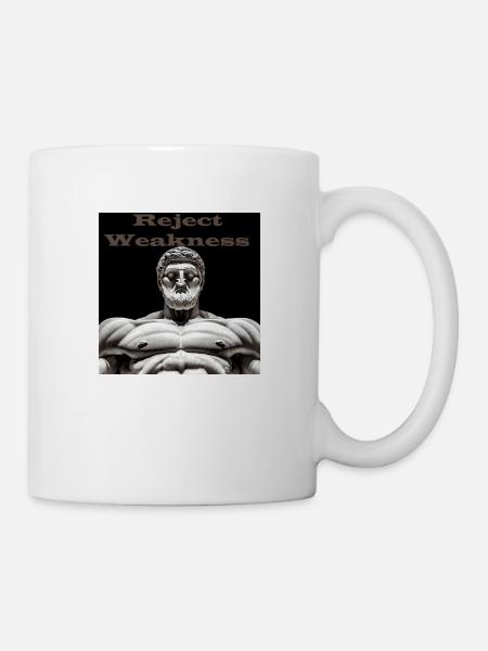 Reject Weakness - Tasse - Weiß