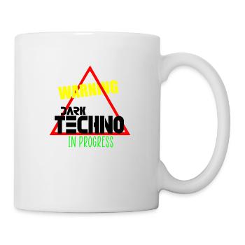 Dark techno in progress - Mug - white - Right