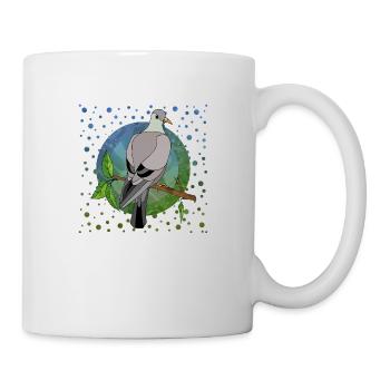 Oiseau - Mug blanc - blanc - Droite