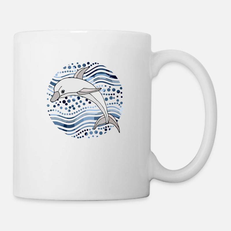 Delfin - Tasse - Weiß