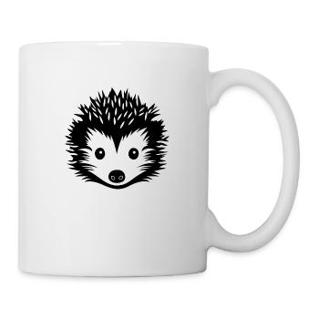 Igel Wald Stachelig Tier - Tasse - Weiß - Rechts