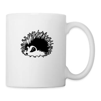 Igel Wald Stachelig Tier - Tasse - Weiß - Rechts