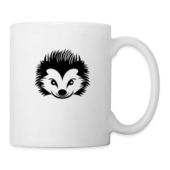 Igel Wald Stachelig Tier - Tasse - Weiß - Rechts