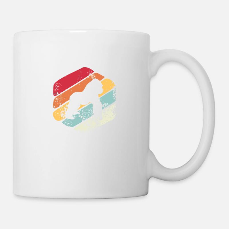 Gorilla cadeau Vintage - Mug blanc - blanc